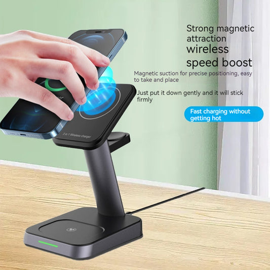 Mobile Phone Vertical Wireless Charger Watch Wireless Charger Mobile Phone Wireless Three-in-one Charger