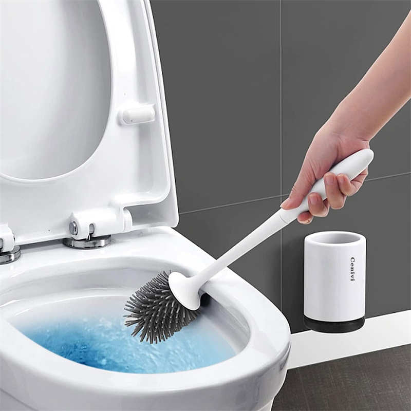 Home Fashion Simple Toilet Cleaning Brush Set
